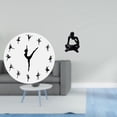thumbnail image 2 of Reloj De Pared Con Figura De Bailarina De Ballet, Estatua De Pensador Abstracto, Reloj Silencioso Decorativo Para Cocina, Oficina, Hogar, Mesa, Sala De Estar, Estante, 2 of 8