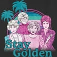 thumbnail image 2 of Women's The Golden Girls Tropical Stay Golden Cartoon  Graphic T-Shirt, 2 of 4