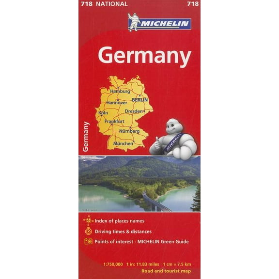 Michelin Germany Map 718: 9782067170834