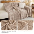 thumbnail image 4 of CJC Couch Cover for Pets, Sofa Slipcover for 2 Cushion Couch Sectional L Shape Sofa Cover, Dog & Kids Protective Throw Cover (Khaki, 71" x 150"), 4 of 12