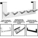 thumbnail image 4 of Perchero de calidad sobre la puerta - Se adapta a puertas estándar - Perchero colgante con diseño de gancho único - Percheros, toallas, batas JAMW Sencillez, 4 of 5