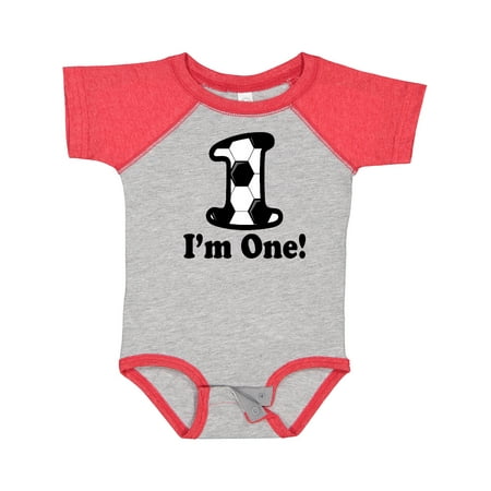

Inktastic First Birthday Soccer 1 Year Old Boy Gift Baby Boy or Baby Girl Bodysuit
