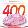 thumbnail image 2 of YOPTOP Rechargeable Wireless Gaming Mouse 2.4G LED Optical Silent Wireless Computer Mouse with 7 LED Light 4 Adjustable DPI 1200/1600/2400/3200 Ergonomic Design Wireless Mouse for Lapto,pink, 2 of 8
