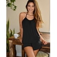 thumbnail image 2 of Ekouaer Womens Cami Pajama Sets Soft Lingerie Sleepwear 2 Piece Shorts Set Sexy Pj Nightwear, 2 of 6