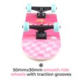 thumbnail image 3 of Barbie Malibu Beach 31" Complete Skateboard, Pink Checkered, Kids Ages 6+, Pink, 3 of 9