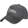thumbnail image 2 of Yes I'm Singles Now is Your Chance Hat Men Baseball Hat Adjustable Cap, 2 of 7