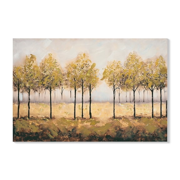 Euroco Large 24x36in Framed Canvas Wall Art Decor, Print Autumn Embellishments Plant Forest Abstract Tree Painting Picture Artwork Framed Wall Decor For Living Room Bedroom Living Room And Apartment