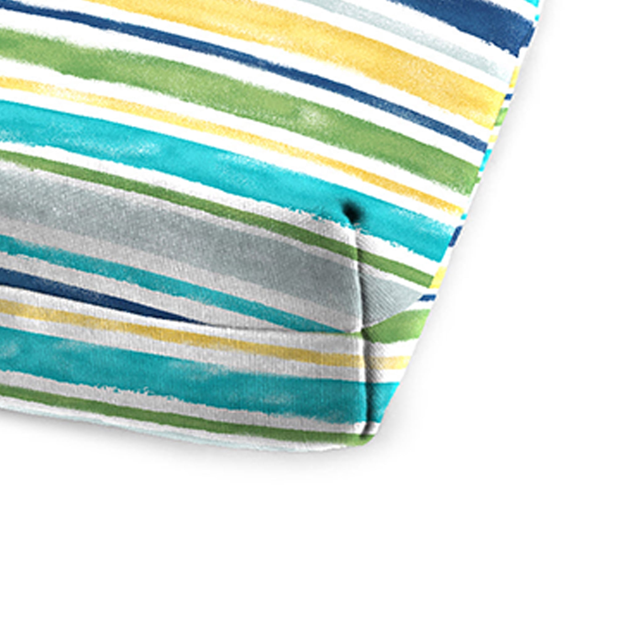 Jordan Manufacturing 72" x 21" Italian Skyway Multicolor Stripe Rectangular Outdoor Chaise Lounge Cushion with Ties and Hanger Loop