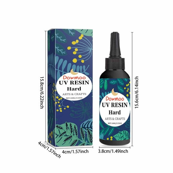 200ml High Transparency Fast-Curing Resin Glue - Odorless Crystal Epoxy for Crafts, DIY Projects & Seamless Bonding, UV Light Activated
