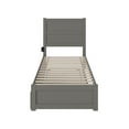 thumbnail image 4 of AFI NoHo Twin-XL Wood Platform Bed with Headboard Footboard & Twin-XL Trundle, Grey, 4 of 7