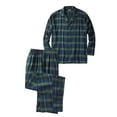 thumbnail image 2 of KingSize Men's Big & Tall Plaid Flannel Pajama Set, 2 of 5