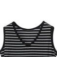 thumbnail image 3 of Jalioing Striped Tank Tops Womens Casual Comfy V Neck Sleeveless Summer Shirts Fashion Loose Plus Size Basic Blouses, 3 of 5