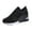 Black, variant on jovati Lace-up Casual Platform Wedge Heel Sequined Single Shoes Sneakers Women