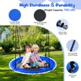 thumbnail image 5 of KloKick 700lbs 40" Saucer Tree Swing for Kids & Adults – Durable Outdoor Swing with LED Lights, 2 Tree Hanging Straps. Blue, 5 of 8