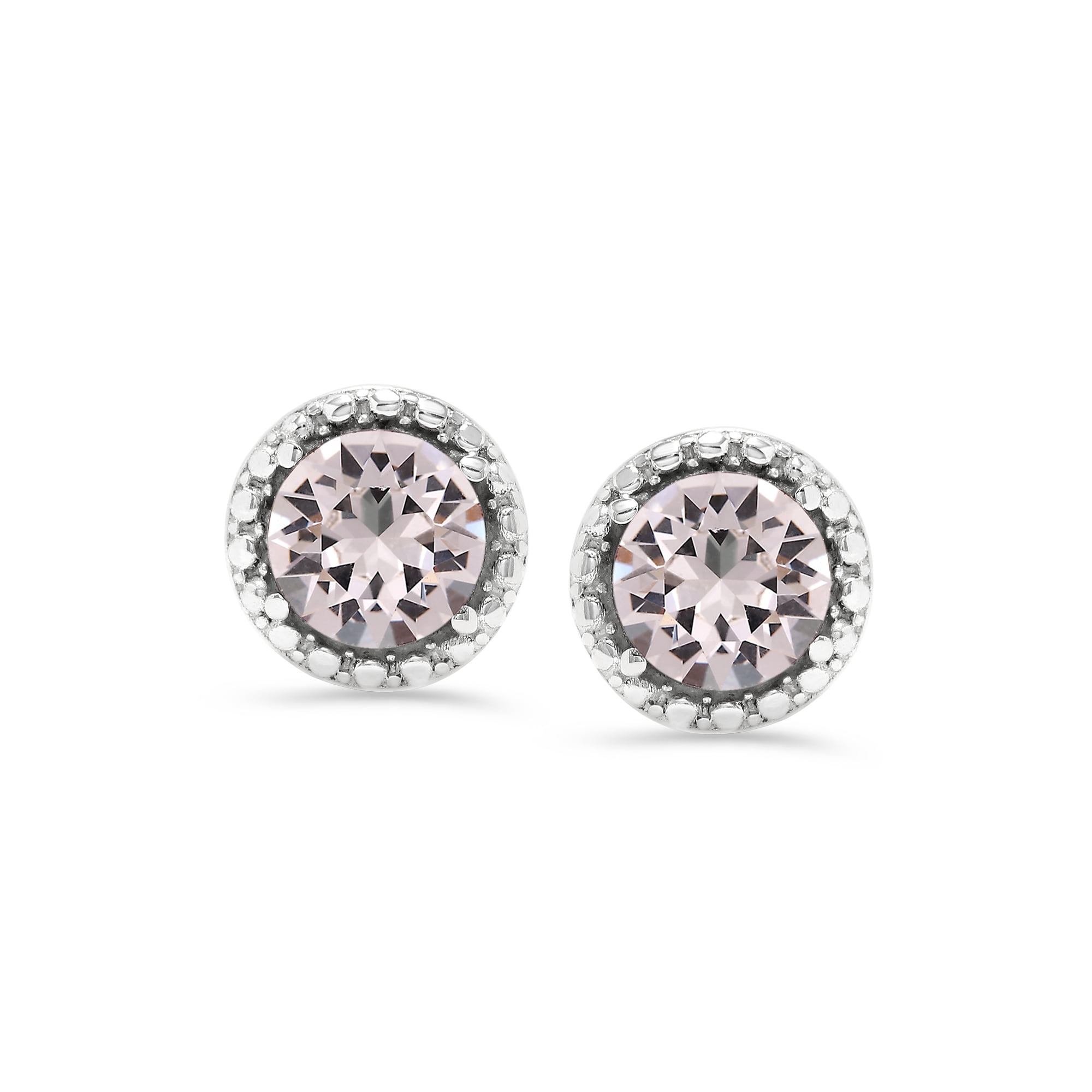 Fashionq Retail Swarovski Earrings April Birthstone Crystal Color Swarovski Stud Earrings For Women Swarovski Crystal Earring Studs With Certificate