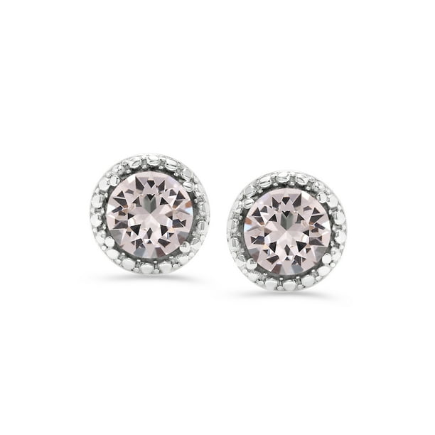 Swarovski Earrings April Birthstone Crystal Color Swarovski Stud