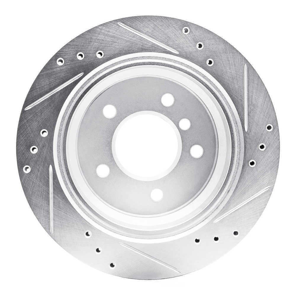 Dynamic Friction Company 631-31044L DFC Brake Rotor - Drilled And Slotted - Silver