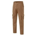thumbnail image 4 of NIEWTR Men's Cargo Pants with Pockets Men's Cargo Cargo Pocket Outdoor Cargo Pants Fleece Cargo Pants Athletic Lounge Pants (Khaki,L), 4 of 6