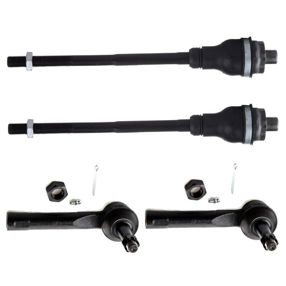 ECCPP 4pcs Inner And Outer Tie Rods 1999-2007 for Chevy Silverado 1500 2500/Tahoe/Avalanche 1500/Suburban 2500 For GMC Sierra 1500/Yukon For Cadillac Escalade