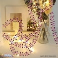 thumbnail image 6 of PMU 25 Ft Hot Pink Star Garland – Shiny Tinsel Wire Garland for Christmas, Halloween, Wedding & Birthday Party Decor, Holiday Garlands Ornament for Festive Home Decoration, 6 of 7