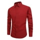 thumbnail image 1 of pstuiky camisa de manga larga para hombre, Camisa informal de manga larga con botones y cuello vuelto para hombre top de hombre s, 1 of 2