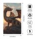 thumbnail image 2 of Fotbe Sky Sunset Bronze Dragon Toalla Premium con Patrón, Toalla de Microfibra de Secado Rápido, Ligera y Altamente Absorbente (27.5x16in), Ideal para Uso Diario, 2 of 6