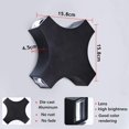 thumbnail image 4 of Luces de pared LED oso de fresa 12W a prueba de agua IP65 Black-6000k, 4 of 5