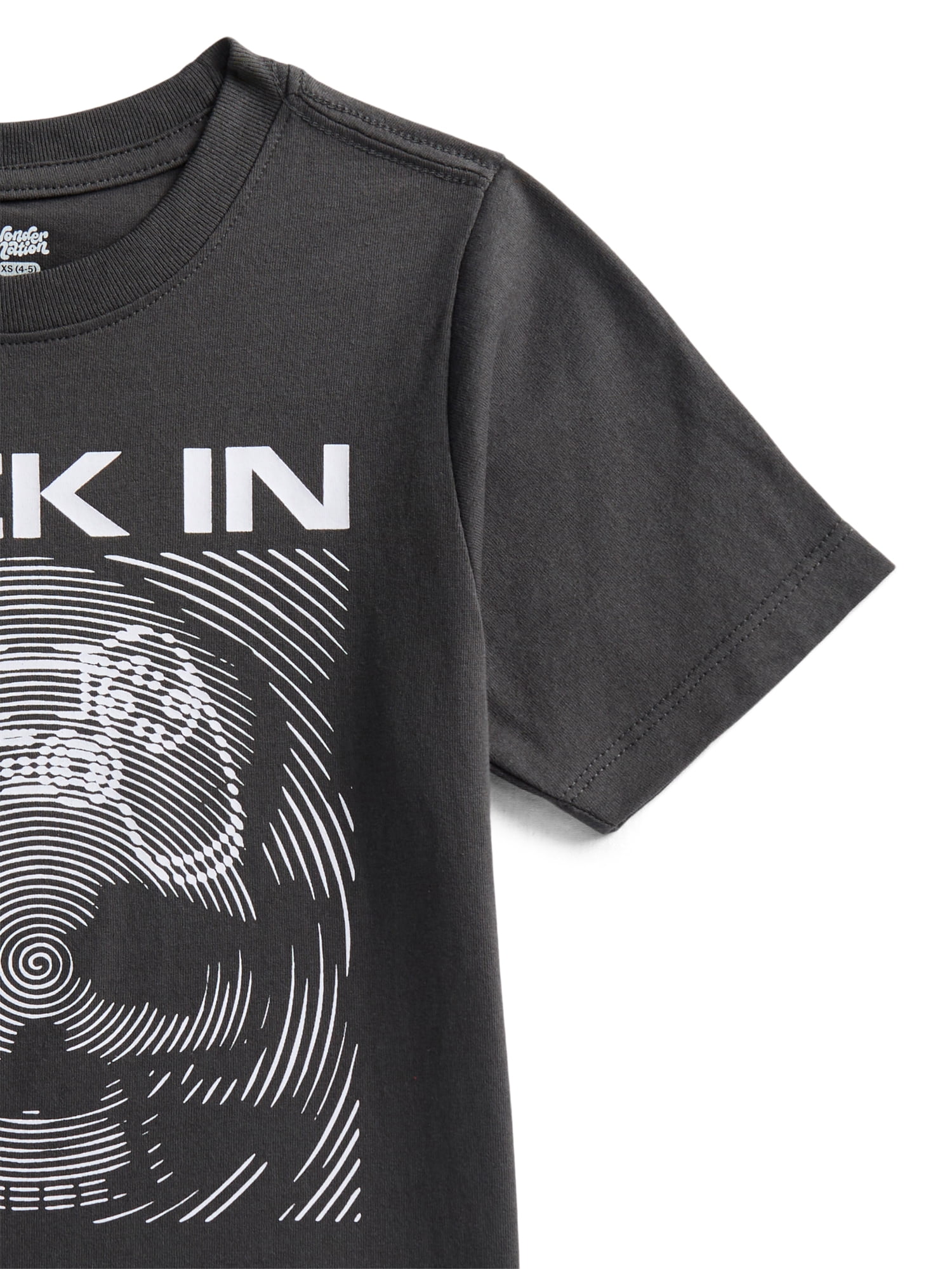 Wonder Nation Boys Locked In Gamer Graphic T-Shirt, Sizes 4-18