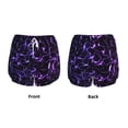 thumbnail image 3 of Gaeub Galaxy Lightning Print Women's Athletic Shorts,High Waisted Running Shorts,Pocket Sporty Short,Gym Elastic Workout Shorts-Medium, 3 of 7