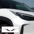 thumbnail image 3 of Cubierta de lámpara de faro delantero ABS cromado Para Yaris 2020 2021 Yashi Plata, 3 of 5