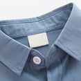 thumbnail image 4 of ASEIDFNSA Boys Denim Western Shirts Short Sleeve Button Down Tops with Chest Pocket 1-2 Years, 4 of 6