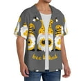 thumbnail image 2 of Kdxio Men'S Hawaiian Shirt For Men Short Sleeve Shirt Bee Kind Summer Casual Holiday Beach Button Down T-Shirts, 2 of 5