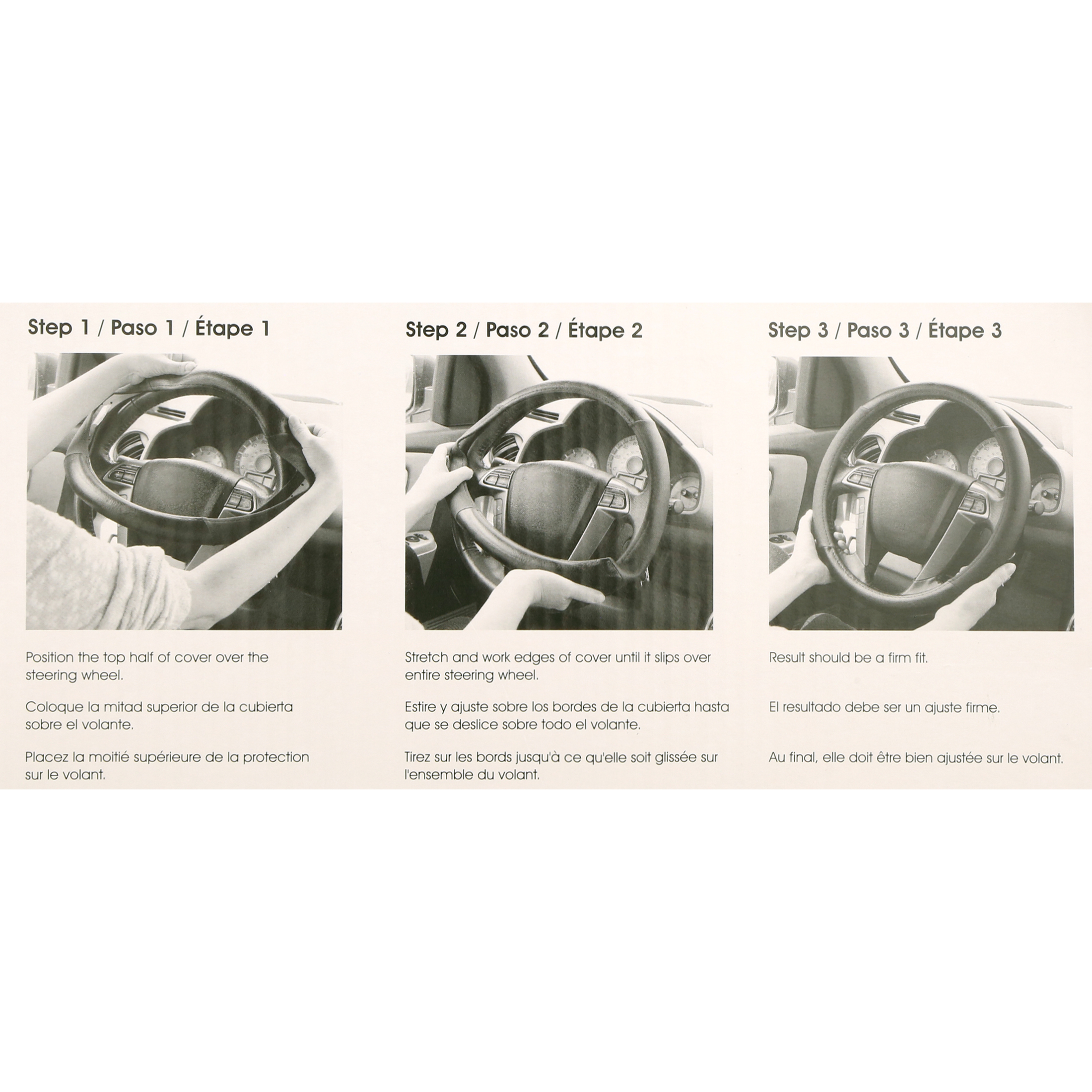 Truck Tuff Heavy-Duty Steering Wheel Cover, Black photo 2