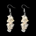 thumbnail image 1 of Nvzi Pendientes de piedra natural personalizados, pendientes largos colgantes con borlas de piedra natural irregulares (amarillo), 1 of 4
