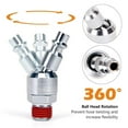 thumbnail image 3 of Accesorios Para Mangueras De Aire, Mejor Sellado De Flexibilidad 6 Piezas Acoplador De Aire NPT De 1/4 Pulg. Rotación De 360 ​​​​grados Para Herramientas Neumáticas, 3 of 8