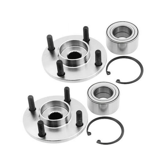 Front Wheel Bearing Hub Repair Kit - Set of 2 - Compatible with 2000 - 2011 Ford Focus 2001 2002 2003 2004 2005 2006 2007 2008 2009 2010