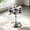 Black & White, variant on Adjustable Vanity Stool, Swivel Makeup Chair for Vanity| Flower Shaped Vanity Chair, Patterned Small Ottoman Footrest for Bathroom, Bathroom, Living Room