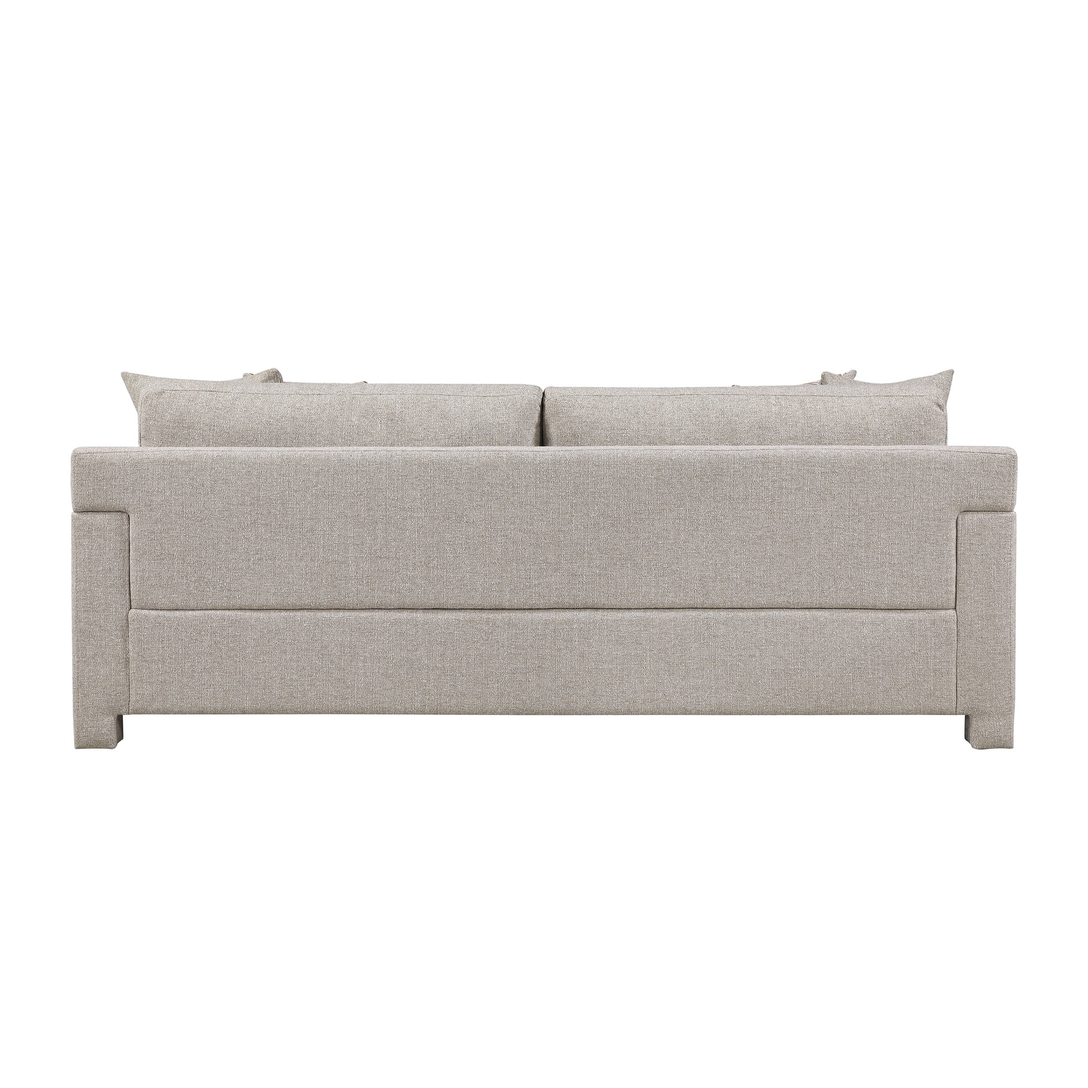 OakvillePark Luxora Chenille Sofa with 2 Pillows, Taupe