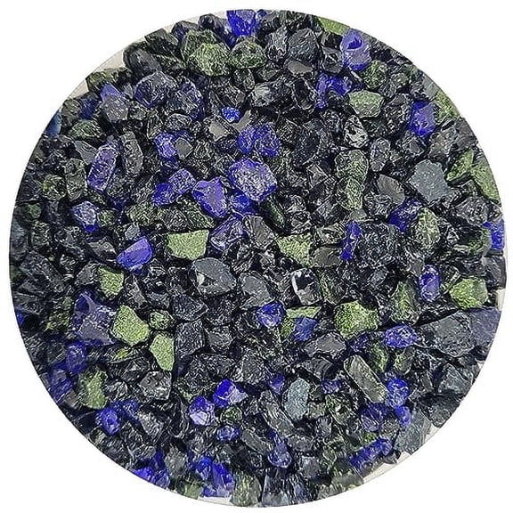 Deep Gemstone Frit Blend Coarse Bullseye Glass COE 90 Fusible - 8 Ounces