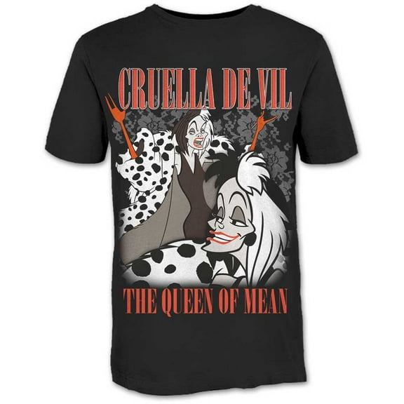 Disney Unisex T-Shirt 101 Dalmations Cruella Homage (Small)