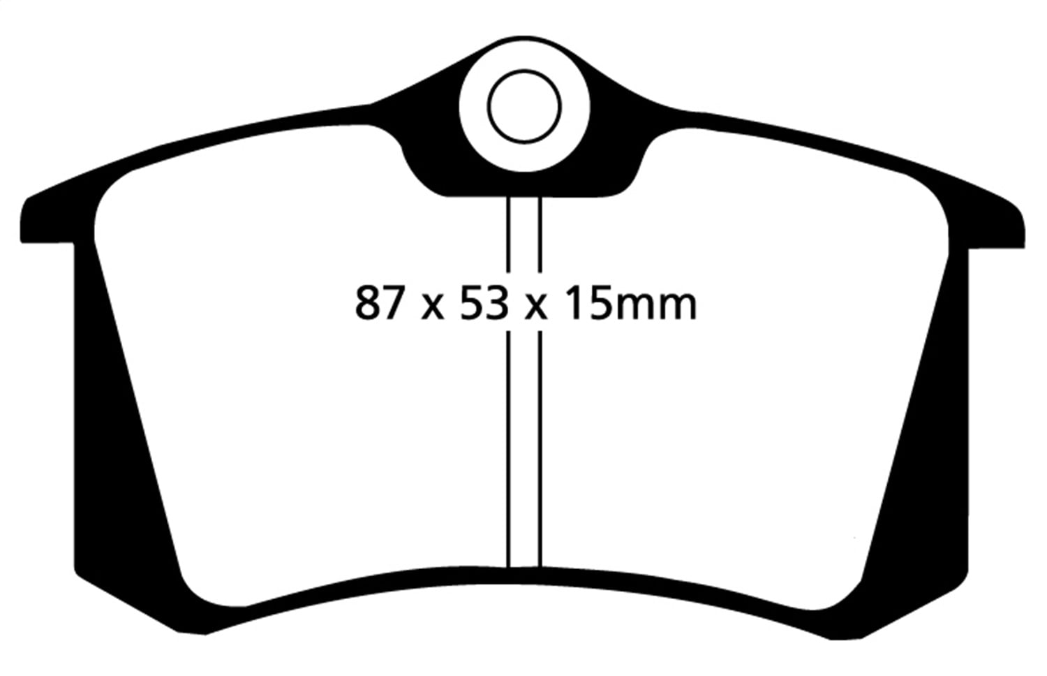 Disc Brake Pad Set-EBC Redstuff Ceramic Low Dust Brake Pads Rear EBC Brake