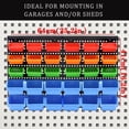 thumbnail image 2 of Wall Mounted Storage Bins Parts Rack Colors Garage Plastic Shop Tool Organizer ABS Plastic Garage Rack Screw Storage Bins, 2 of 7