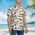 thumbnail image 5 of Daiia Art Of Living Hawaiian Shirt for Men Gentle Cotton Regular Short Sleeve Casual-X-Large, 5 of 9