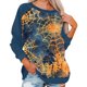thumbnail image 2 of Sudadera con estampado de sombrero de bruja y calabaza de Halloween para mujer: jersey de manga larga acogedor para otoño, 2 of 6