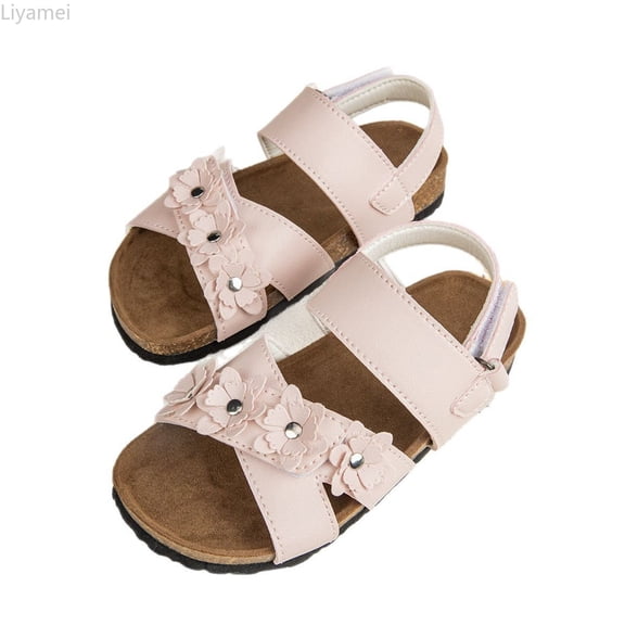 Liyamei Summer Baby Girl Softwood Comfortable Breathable Casual On Beach Shoes With Soft Soles And Sandals Girls Summer Sandals Size Pink 3-3.5 Years