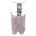 thumbnail image 6 of ICHUANYI Women Sleepwear Sleeveless Strap Nightwear Lace Trim Satin Cami Top Pajama Sets, 6 of 8