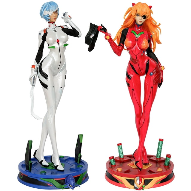 Figura de Anime huangchenghong GK Neon Genesis Evangelion Rei Ayanami Asuka PVC 46cm