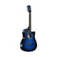 thumbnail image 3 of Guitarra acústica clásica Guitarra de 38 pulgadas y 6 cuerdas Instrumento musical fácil de aprender para regalo Adultos Adolescentes Principiantes Azul, 3 of 9