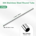 thumbnail image 3 of Uxcell 3-Pack 300mm 304 Stainless Steel Tube, 9mm OD 1mm Wall Thickness Seamless Stainless Steel Tubing for Construction/Machining/DIY, 3 of 7