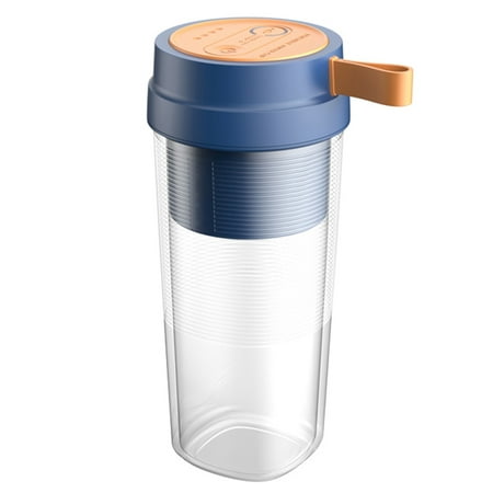 

7.4V Wireless Electric Blender Portable Juicer USB Rechargeable Fruit Mixer Cup Smoothie Maker Free Food Processor Blue
